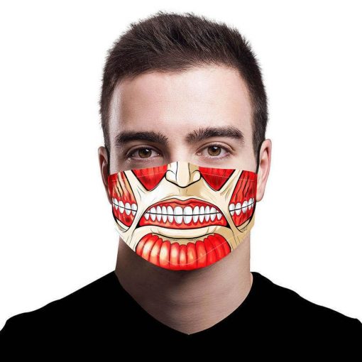 Attack On Titan Face Mask Washable Reusable