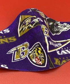 Baltimore Ravens Face Mask Washable, Reusable