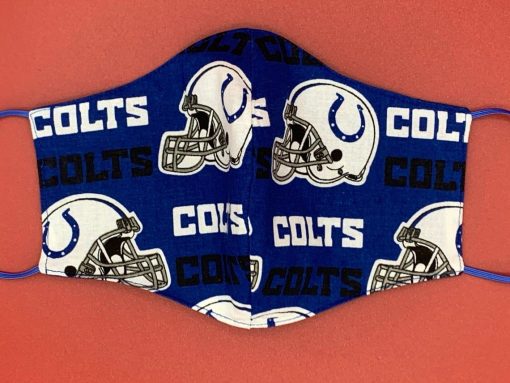 Indianapolis Colts Face Mask Washable, Reusable