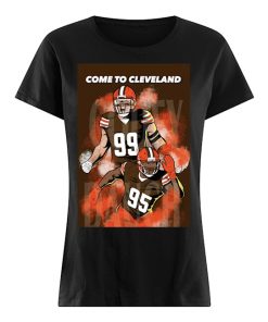 JJWatt Myles Garrett Come To Cleveland Browns T-Shirt