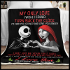 Jack And Sally My Only Love I Wish I Could Turn Back The Clock Fleece Blanket