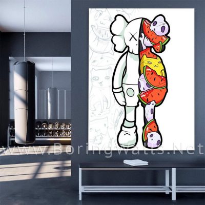 KAWS Original Canvas Print Modern Wall Art Poster Canvas