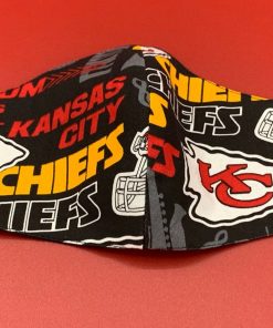 Kansas City Chiefs Face Mask Washable, Reusable