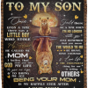 Lion From Mom To My Son Once Upon A Time There Was A Little Boy Who Stole My Heart Fleece Blanket