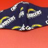 Los Angeles Chargers Face Mask Washable, Reusable