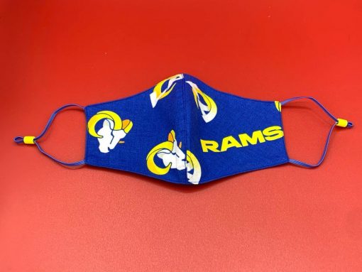 Los Angeles Rams Face Mask Washable, Reusable