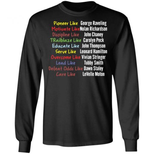 Pioneer Like George Raveling Motivate Like Nolan Richardson Shirt, Long Sleeve, Sweatshirt, Tank Top, Hoodie