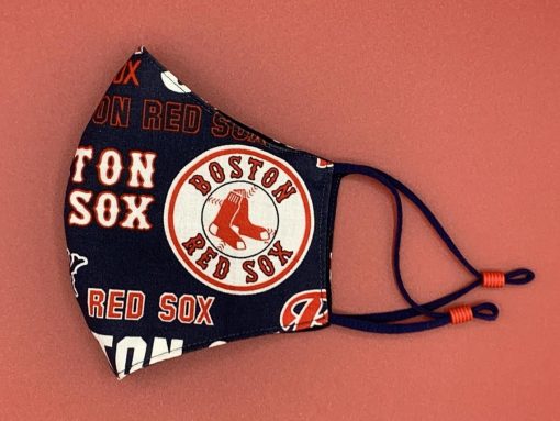 Red Sox Face Mask Washable, Reusable