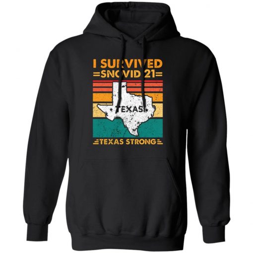 I Survived Snovid 21 Texas Strong Retro Vintage Style T-Shirt