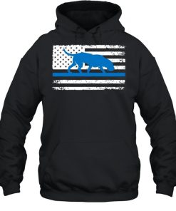 American Flag Bloodhound K9 Police Thin Blue Shirt, Long Sleeve, Sweatshirt, Tank Top, Hoodie