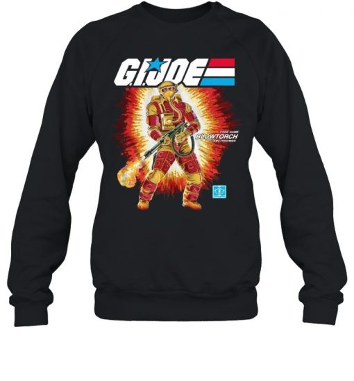 Gi Joe Code Name Blowtorch Flame Thrower Shirt, Long Sleeve, Sweatshirt, Tank Top, Hoodie