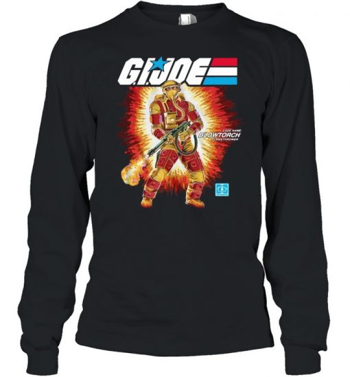 Gi Joe Code Name Blowtorch Flame Thrower Shirt, Long Sleeve, Sweatshirt, Tank Top, Hoodie