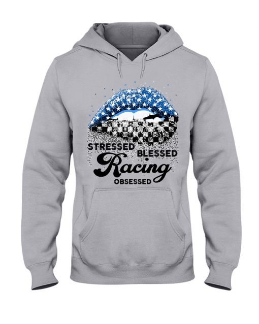 Stressed blessed racing obsessed T-Shirt