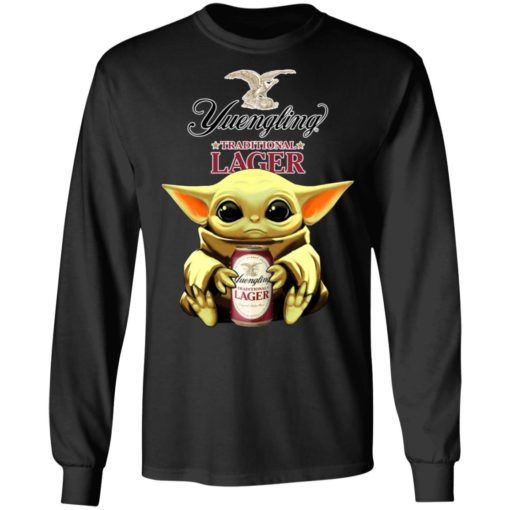 Baby Yoda Hug Yuengling Lager Beer Shirt, long Sleeve, hoodie