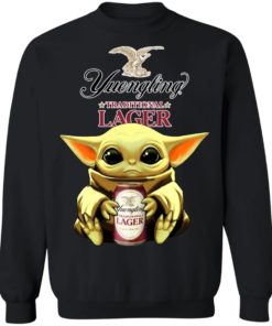 Baby Yoda Hug Yuengling Lager Beer Shirt, long Sleeve, hoodie