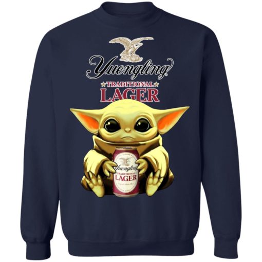 Baby Yoda Hug Yuengling Lager Beer Shirt, long Sleeve, hoodie