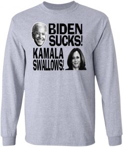 Biden Suck Kamala Swallows Shirt, long Sleeve, hoodie