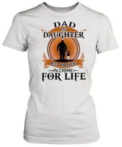 Dad And Daughter Best Partners In Crime For Life Retro shirt