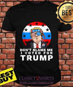 Don’t Blame Me I Voted For Trump Ribbon Sunglasses American Flag Election Shirt4