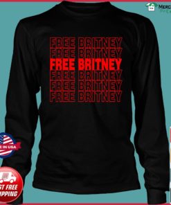 FREE BRITNEY red font T-shirt, long Sleeve, hoodie