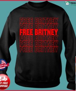 FREE BRITNEY red font T-shirt, long Sleeve, hoodie