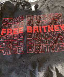 FREE BRITNEY red font T-shirt, long Sleeve, hoodie