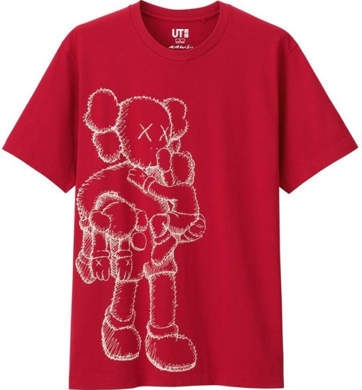 KAWS x Uniqlo Clean Slate Tee Red T-shirt, long Sleeve, hoodie