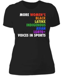 More Women’s Black Latinx Indigenous Asian Lgbtq Voices In Sports Shirt, long Sleeve, hoodie