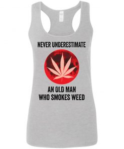 Never underestimate an old man who smokes weed shirt, long Sleeve, hoodie