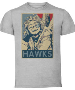 Maglietta-Grigia-Propaganda-My-Hero-Academia-Hawks-Variant T-shirt, long Sleeve, hoodie