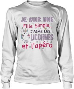 Unicorn Je Suis Une Fille Simple Jaime Les Licornes Et Lapro Shirt1