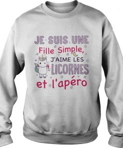 Unicorn Je Suis Une Fille Simple Jaime Les Licornes Et Lapro Shirt1