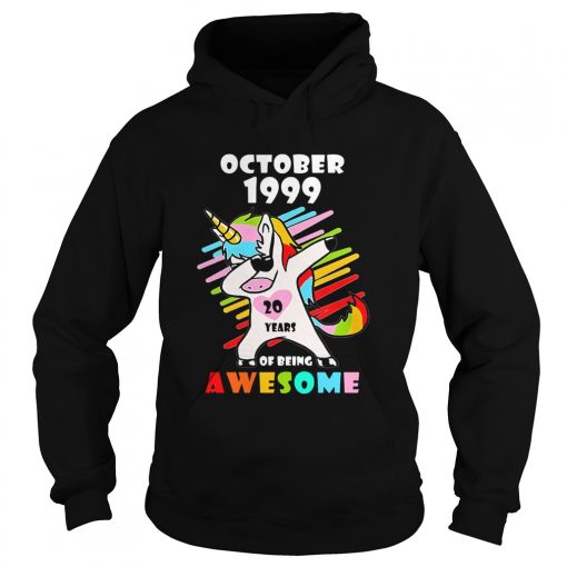 Unicorn October 1999 20 years of being awesome shirt