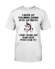 Unicorns I Suck At Calming Down Classic T-Shirt, long Sleeve, hoodie