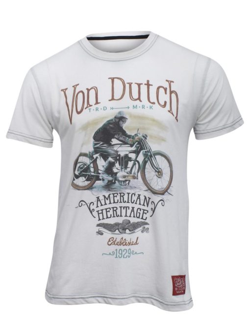 Von Dutch mens heritage motorcycle crew T-shirt, long Sleeve, hoodie