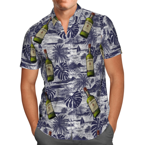 Jameson Irish Whiskey Hawaiian Shirts Beach Short