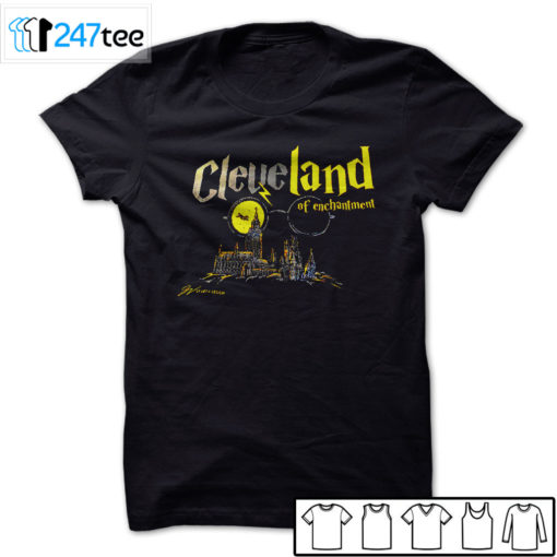 Cleveland of enchantment mid night moon Shirt, Hoodie