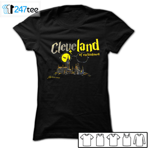 Cleveland of enchantment mid night moon Shirt, Hoodie