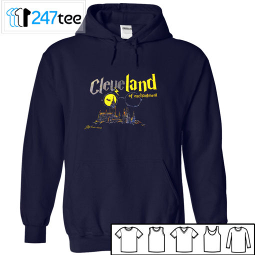 Cleveland of enchantment mid night moon Shirt, Hoodie