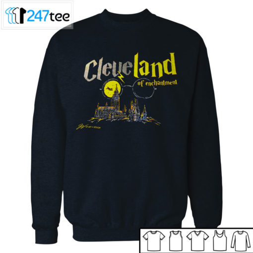 Cleveland of enchantment mid night moon Shirt, Hoodie