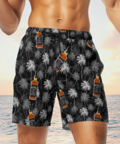 Jack Daniels Tennessee Hawaiian Shirts Beach Short