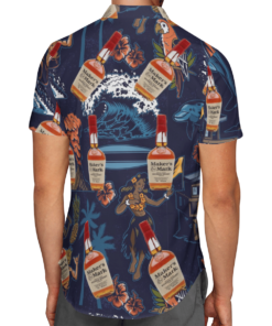 Makers Mark Bourbon Hawaiian Shirts Beach Short