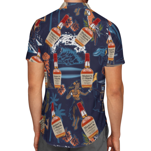 Makers Mark Bourbon Hawaiian Shirts Beach Short