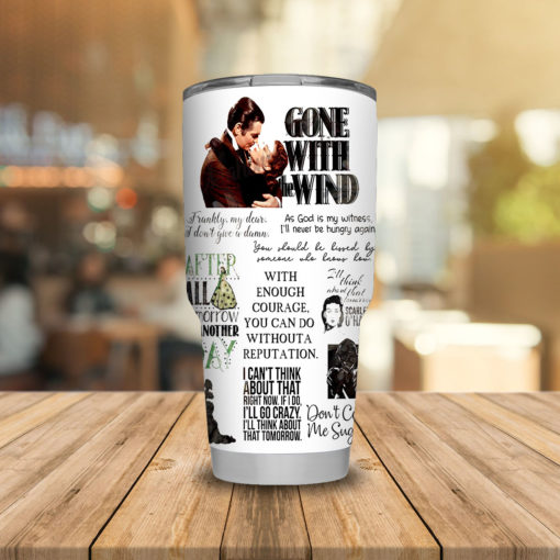 Gone With The Wind steel Tumbler 20oz 30oz