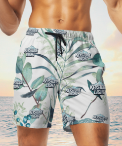 Keystone Light Beer Hawaiian Shirts, Beach Short