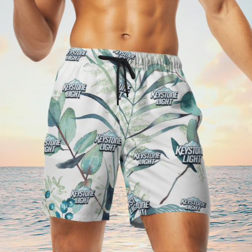 Keystone Light Beer Hawaiian Shirts, Beach Short