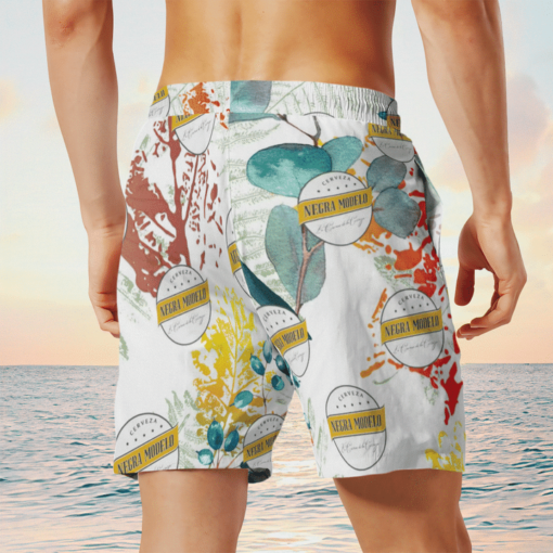 Modelo Negra Beer Hawaiian Shirts, Beach Short