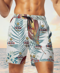 Molson Canadian Beer Hawaiian Shirts, Beach Short