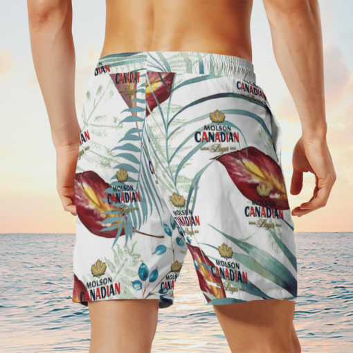 Molson Canadian Beer Hawaiian Shirts, Beach Short