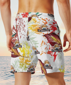 We are proud to introduce the St Pauli Girl Beer Hawaiian shirt, featuring a colorful print of tropical Flamingos and palm trees, as well as one of our favorite beer brands front and center. › St Pauli Girl Beer Hawaiian shirts, beach short are available at Bumwear.com. 